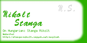 mikolt stanga business card